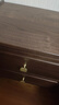 源氏木語(yǔ)實(shí)木床頭柜新中式黑胡桃木儲物柜家用臥室床邊收納柜子雙層小柜子 (黑胡桃木)0.5m床頭柜50*35*49cm 組裝 曬單實(shí)拍圖