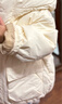 優(yōu)衣庫童裝男童女童高性能復合連帽外套/保暖厚衣服473309 01 乳白色 110 曬單實(shí)拍圖