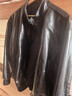 杰克·瓊斯（JACK&JONES）男裝士夾克羊皮革插袋時(shí)尚長(cháng)袖寬松立領(lǐng)經(jīng)典舒適上衣225410002 E40黑色 常規 XL （185） 曬單實(shí)拍圖