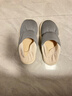 俞兆林（YUZHAOLIN）包跟棉拖鞋女冬季可愛(ài)室內家居保暖棉鞋月子鞋 YR719 杏色 36-37 曬單實(shí)拍圖