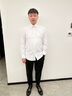 太子龍男士秋季襯衫工裝商務(wù)寸衫正裝翻領(lǐng)百搭休閑時(shí)尚長(cháng)袖襯衣 白色42 曬單實(shí)拍圖