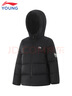 喬丹男童羽絨服兒童連帽90絨蓬松五防梭織童裝外套衣服 黑印160 曬單實(shí)拍圖