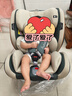 貝倍適（BAYBETSS）兒童安全座椅汽車用0-4-12歲寶寶360度旋轉(zhuǎn)嬰兒車載坐椅ISOFIX 米灰色【遮陽棚+上拉帶+側(cè)保護(hù)】 曬單實(shí)拍圖