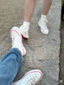 匡威（Converse）1970s 三星標經(jīng)典高幫鞋情侶運動(dòng)鞋學(xué)生鞋休閑帆布鞋男鞋女鞋 162053C 米白色 37 /4.5 曬單實(shí)拍圖