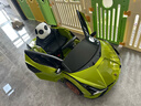 星辰皓蘭博基尼兒童電動(dòng)車(chē)四輪玩具可坐人小孩寶寶嬰兒遙控汽車(chē)閃電SIAN 綠色四驅+遙控+搖擺+皮座+軟輪 曬單實(shí)拍圖