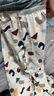 蕉內301H兒童睡衣男女童純棉家居服套裝透氣大童寶寶長(cháng)袖不悶汗春秋季 七彩積木塊 130 曬單實(shí)拍圖