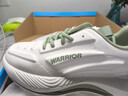 回力（Warrior）官方男鞋秋冬季款皮面休閑跑步鞋舒適老爹鞋子男士運動(dòng)鞋男白綠42 曬單實(shí)拍圖
