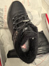 足力健老人鞋中老年冬季戶(hù)外散步加絨加厚石墨烯保暖鞋2493205J 黑色 43  曬單實(shí)拍圖