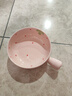 草莓陶瓷碗勺家用高顏值米飯碗少女心甜品碗釉下彩餐具套裝 【1個(gè)裝】淺粉草莓手柄碗 曬單實(shí)拍圖