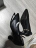 蜘蛛王單鞋女時(shí)尚百搭小皮鞋淺口簡(jiǎn)約日常工作高跟鞋 黑色 37 曬單實(shí)拍圖
