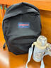 JANSPORT杰斯伯雙肩包男背書(shū)包女學(xué)生校園電腦包 47LW008 爵士黑 曬單實(shí)拍圖
