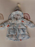 OAK FAMILY兒童白鵝絨羽絨服連帽加厚冬款男女寶寶保暖三防外套 小雪人 90 cm 曬單實(shí)拍圖