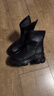 他她TATA喵爪靴2025秋冬百搭時(shí)裝靴女短靴新款彈力靴 黑色 37 曬單實(shí)拍圖