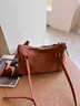 CinvaiKrose包包女包復古小拎包女式2025新款輕奢通勤高級感時(shí)尚托特包 棕色 曬單實(shí)拍圖