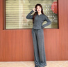 班尼路運動(dòng)套裝女裝2025年秋冬季新款上衣服褲子休閑兩件套潮流外套女士 淺卡其-兩件套 【NJ45款】 M 曬單實(shí)拍圖