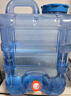 戶(hù)外水桶 純凈水桶手提式 車(chē)載儲水桶食品級飲用水桶大容量空桶 28升藍色食品級加厚水桶+備用蓋 曬單實(shí)拍圖