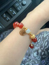 老鳳祥和田玉銀手鏈女士轉運珠紅瑪瑙手串首飾生日新年禮物送女友老婆 鴻運吉祥手鏈 鴻運吉祥手鏈 曬單實(shí)拍圖