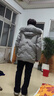 雪中飛媽媽羽絨服女短款時(shí)尚加厚中老年人洋氣高貴冬季裝大碼外套 淺灰色 XL 170 【建議95-115斤】 曬單實(shí)拍圖