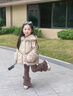 BABO PANDA童裝女童外套秋冬款2025新款寶寶冬季皮衣兒童上衣小女孩皮草冬裝 卡其 120 建議5~6歲【110-120cm】cm 曬單實(shí)拍圖
