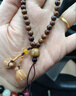 歐陽(yáng)先生創(chuàng  )意手機鏈掛繩掛件文玩手腕繩鏈子創(chuàng  )意手工飾品桃木蓮蓬手把件繩 雞翅木*手機掛飾*手腕款編號JCM-B07-302 曬單實(shí)拍圖