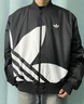 adidas情侶款復古寬松運動(dòng)立領(lǐng)夾棉外套男女秋冬阿迪達斯三葉草 黑色 3XL 曬單實(shí)拍圖