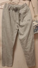 李寧衛褲女生褲子運動(dòng)長(cháng)褲秋季新款直筒寬松棉質(zhì)針織休閑褲女 淺灰色 (舒適親膚棉) L 曬單實(shí)拍圖