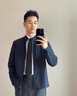 啄木鳥(niǎo)立領(lǐng)夾克男士2025春秋季新款中年男裝爸爸外套商務(wù)休閑款上衣 藍色 XL 曬單實(shí)拍圖