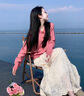 瑪嬌媚（Majiaomei）連衣裙女裝套裝2025年秋冬新款溫柔風(fēng)穿搭小個(gè)子毛衣針織開(kāi)衫裙子 針織開(kāi)衫+半身裙 L 曬單實(shí)拍圖