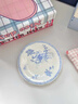 佳億廚連法式浮雕藍色陶瓷平盤(pán)下午茶甜品蛋糕盤(pán)宮廷風(fēng)好看西餐擺盤(pán)菜盤(pán)子 6英寸盤(pán) 曬單實(shí)拍圖