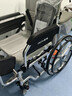 維馳輪椅老人癱瘓帶坐便器防水可洗澡家用護理折疊輕便減震輕便手推車(chē) 02扁管工藝四輪減震大輪豪華款-坐便-洗澡 曬單實(shí)拍圖