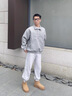 環(huán)球皮毛一體一腳蹬雪地靴男冬季新款加絨保暖東北棉鞋男鞋 駝色 42 曬單實(shí)拍圖