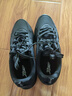 特步男子跑步鞋運動(dòng)鞋輕便減震防潑水革面跑鞋黑色 曬單實(shí)拍圖