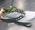 Saucony索康尼彭于晏同款勝利22跑步鞋男緩震舒適慢跑鞋白綠41 曬單實(shí)拍圖
