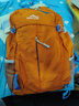 酷咖運動(dòng)雙肩包男大容量戶(hù)外背包健身包女短途旅行防潑水登山包 橘色【帶收納袋】 曬單實(shí)拍圖