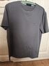 報喜鳥(niǎo)短袖T恤男裝夏季新款時(shí)尚潮流圓領(lǐng)短袖夏裝T恤衫純色戶(hù)外休閑短T 灰色 L -48(175/96) 曬單實(shí)拍圖