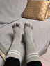 恒源祥五指襪女純棉高筒螺紋口抗菌四季防臭運動(dòng)襪四季防臭休閑分趾襪子 混色 曬單實(shí)拍圖
