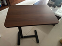 竹相隨移動(dòng)床邊桌升降桌簡(jiǎn)易電腦桌家用懶人桌沙發(fā)小書(shū)桌辦公桌子工作臺 手擰升降【胡桃色】60*40 曬單實(shí)拍圖