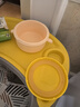 皇寵大眼萌寶寶輔食碗 兒童注水保溫碗吸盤(pán)碗 PPSU餐具克洛黃 曬單實(shí)拍圖