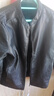 紅蜻蜓（RED DRAGONFLY）夾克男加絨日常休閑時(shí)尚棒球領(lǐng)PU皮衣百搭舒適男上衣外套黑色L 曬單實(shí)拍圖
