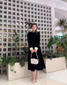 AIGOUGRT長袖連衣裙女2025年秋季新款衣服洋氣復(fù)古大方絲絨長袖裙子秋天 黑色絲絨連衣裙 M 建議95-108斤 曬單實(shí)拍圖