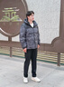 波司登（BOSIDENG）25新款羽絨服90絨男女同款情侶冬季短款潮流連帽外套B250246330 巖脊深灰雪山|9EM2【趨勢推薦】 2XL 180/100A 體重約140-155斤 曬單實(shí)拍圖