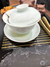 景德鎮官方陶瓷影青泡茶杯白瓷功夫茶具喝茶品茗杯男士高檔個(gè)人專(zhuān)用單杯 【高溫燒制】遠山茶杯（白） 曬單實(shí)拍圖