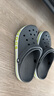 卡駱馳（CROCS）洞洞鞋貝雅卡駱班輕便耐磨一腳蹬休閑鞋|205089 石板灰/青檸綠-0GX 41 /42(260mm) 曬單實(shí)拍圖