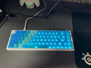 密探夏威夷雪山鍵帽P(pán)BT五面熱升華+PC透明雙拼藍透適配機械鍵盤(pán)磁軸用 深藍漸變【35顆不透明+125顆透明】 曬單實(shí)拍圖