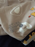 Q21【中暖】小暖皮兒童保暖內衣套裝男女童秋衣秋褲校服神器 條紋黃 90 曬單實(shí)拍圖