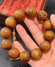 詩芙璐金絲楠木手串男士文玩老料佛珠龍珠轉(zhuǎn)運(yùn)珠大顆木質(zhì)素珠盤玩手把件 曬單實(shí)拍圖