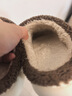 京東京造【泰迪絨兒童】拖鞋男童毛絨居家軟彈棉拖鞋泰迪棕33-34 JZ-2492 曬單實(shí)拍圖
