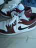 耐克（NIKE）鞋子aj男鞋 Air Jordan 1 Low 低幫男子運動(dòng)休閑鞋籃球鞋 HF3148-102 白黑紅 43 曬單實(shí)拍圖