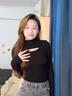 鉑吶苓T恤女拼接挖洞秋冬新款小心機打底衫女半高領(lǐng)鏤空辣妹設計感長(cháng)袖 半高領(lǐng)鏤空打底衫【黑色】 M 95-110 曬單實(shí)拍圖