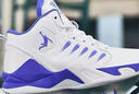 里奇.喬丹   RICKY JORDAN新款籃球鞋男鞋透氣防滑耐磨緩震實(shí)戰運動(dòng)鞋男青少年百搭休閑鞋男 9136白紫 36 曬單實(shí)拍圖